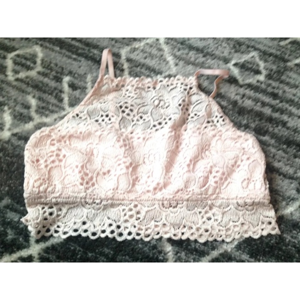 💲SOLD💲AERIE Lace Bralette! Size M! Light pink
